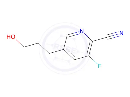 Chemical structure of 3-Fluoro-5-(3-hydroxypropyl)picolinonitrile