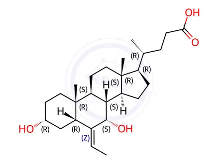 Chemical structure of Obeticholic Acid Impurity 90