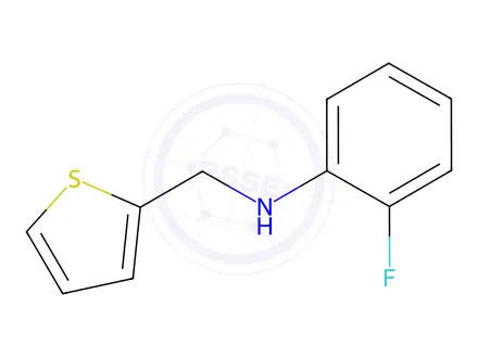 Chemical structure of 2-Fluoro-N-(thiophen-2-ylmethyl)aniline