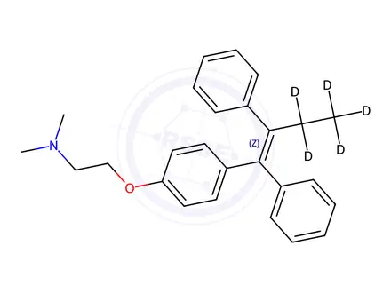 Chemical structure of Tamoxifen-D5