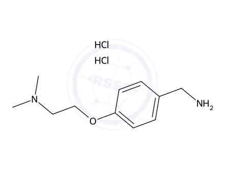 Chemical structure of 4-[2-(Dimethylamino)ethoxy] benzylamine dihydrochloride