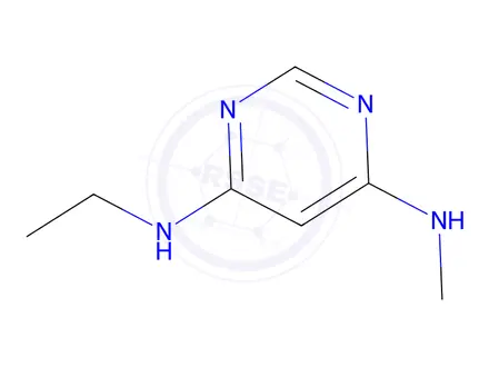 Chemical structure of 4-n-Ethyl-6-n-methylpyrimidine-4,6-diamine