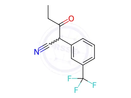 Chemical structure of 3-Oxo-2-(3-(trifluoromethyl)phenyl)pentanenitrile