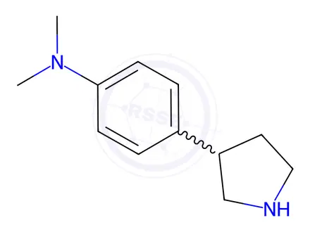 Chemical structure of N,N-dimethyl-4-(pyrrolidin-3-yl)aniline
