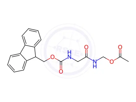 Chemical structure of Fmoc-Gly-NH-CH2-acetyloxy