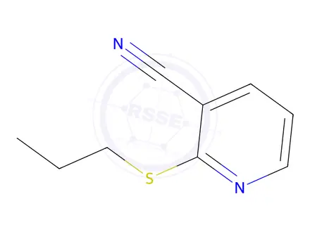 Chemical structure of 2-propylthio-3-pyridinecarbonitrile