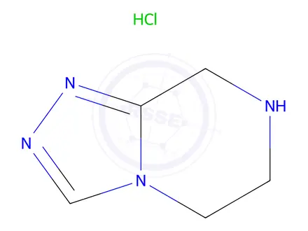 Chemical structure of 5,6,7,8-Tetrahydro-[1,2,4]triazolo[4,3-a]pyrazine Hydrochloride