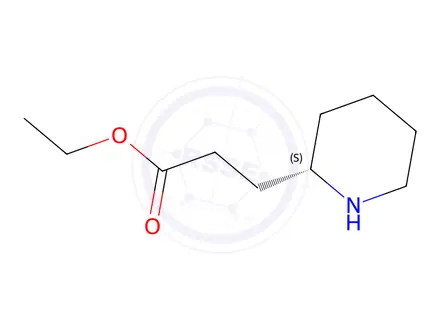 Chemical structure of Ethyl (S)-3-(piperidin-2-yl)propanoate