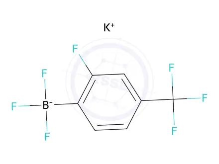 Chemical structure of Potassium 2-Fluoro-4-(trifluoromethyl)phenyltrifluoroborate
