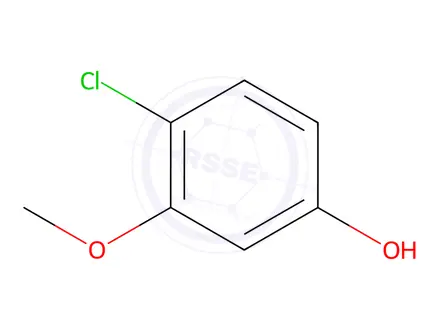 Chemical structure of 4-Chloro-3-methoxyphenol