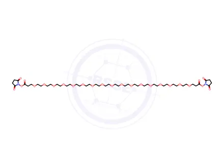 Chemical structure of Bis-PEG17-NHS ester