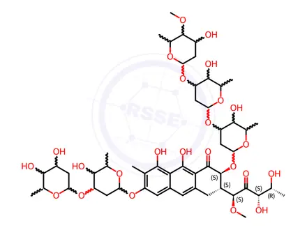 Chemical structure of Mithramycin Impurity 12