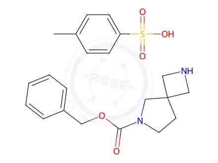 Chemical structure of Benzyl 2,6-diazaspiro[3.4]octane-6-carboxylate 4-methylbenzenesulfonate