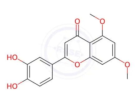 Chemical structure of 5,7-Dimethoxyluteolin