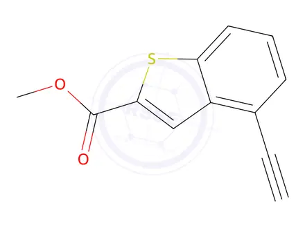 Chemical structure of Methyl 4-ethynylbenzo[b]thiophene-2-carboxylate