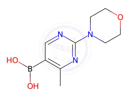 Chemical structure of (4-Methyl-2-morpholinopyrimidin-5-yl)boronic acid