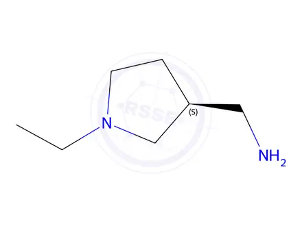 Chemical structure of (S)-(1-Ethylpyrrolidin-3-yl)methanamine