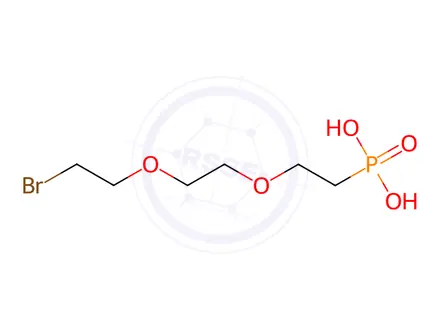 Chemical structure of Bromo-PEG2-phosphonic acid