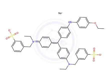 Chemical structure of Brilliant blue