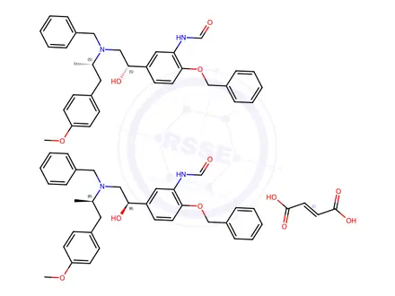 Chemical structure of (RR+SS)-Formoterol Impurity 79 Hemifumarate