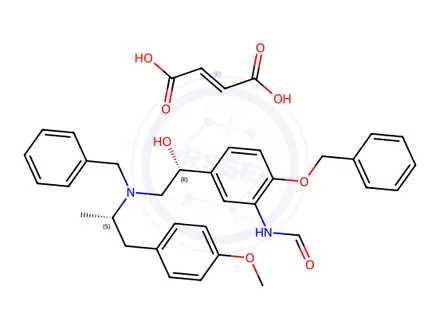 Chemical structure of (RS+SR)-Formoterol Impurity 80 Hemifumarate