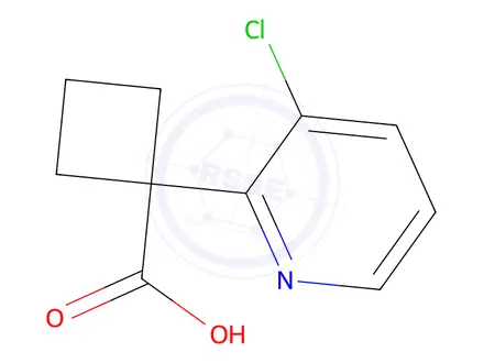 Chemical structure of 1-(3-Chloropyridin-2-yl)cyclobutanecarboxylic acid