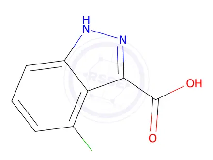 Chemical structure of 4-Chloro-1H-indazole-3-carboxylic Acid