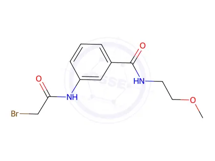 Chemical structure of 3-[(2-Bromoacetyl)amino]-N-(2-methoxyethyl)-benzamide