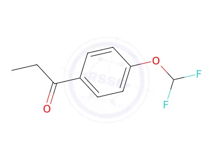Chemical structure of 1-[4-(difluoromethoxy)phenyl]propan-1-one