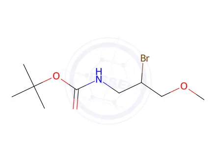 Chemical structure of Tert-Butyl N-(2-Bromo-3-Methoxypropyl)Carbamate