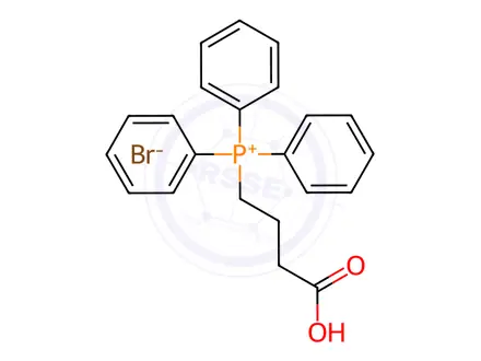Chemical structure of (3-Carboxypropyl)triphenylphosphonium Bromide