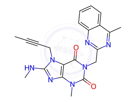 Chemical structure of Linagliptin Impurity 434