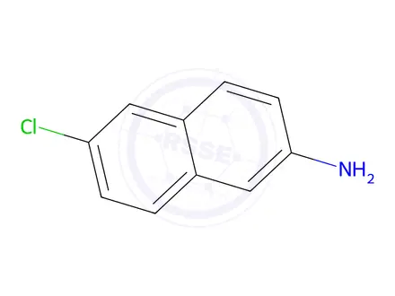 Chemical structure of 2-Naphthalenamine,6-chloro-(9CI)