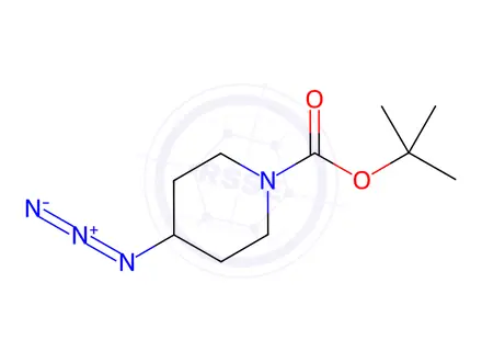 Chemical structure of tert-Butyl 4-azidopiperidine-1-carboxylate