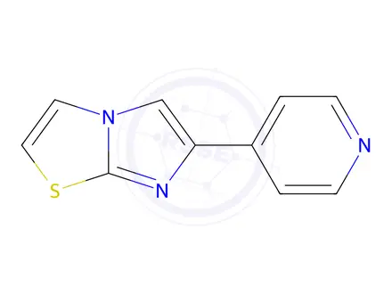 Chemical structure of 6-(Pyridin-4-yl)imidazo[2,1-b]thiazole