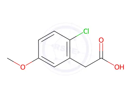 Chemical structure of 2-(2-Chloro-5-methoxyphenyl)acetic acid