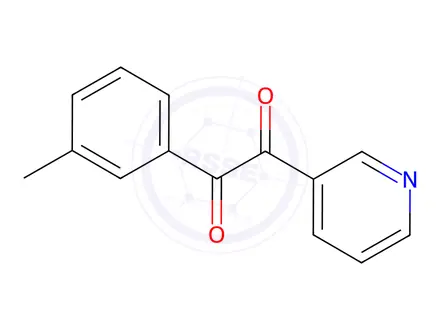 Chemical structure of 1-(PYRIDIN-3-YL)-2-M-TOLYLETHANE-1,2-DIONE