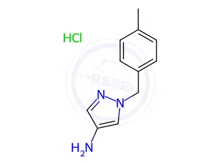 Chemical structure of 1-(4-Methylbenzyl)-1H-pyrazol-4-amine Hydrochloride