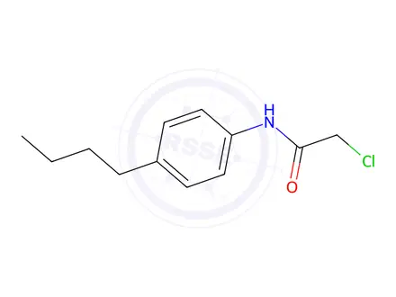 Chemical structure of N-(4-butylphenyl)-2-chloroacetamide