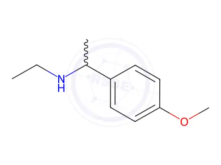 Chemical structure of N-ethyl-1-(4-methoxyphenyl)ethan-1-amine