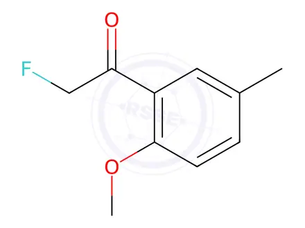 Chemical structure of 2-fluoro-1-(2-methoxy-5-methylphenyl)ethanone