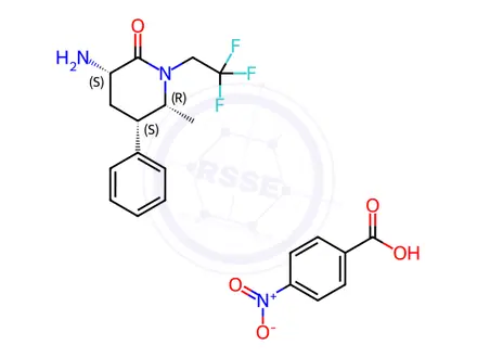 Chemical structure of Ubrogepant Impurity 1 P-Nitrobenzoic Acid