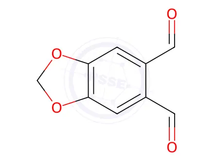 Chemical structure of benzo[d][1,3]dioxole-5,6-dicarbaldehyde