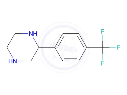 Chemical structure of 2-(4-TrifluoroMethyiphenyl)-piperazine hydrochloride