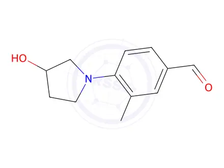 Chemical structure of 4-(3-Hydroxypyrrolidin-1-yl)-3-methylbenzaldehyde