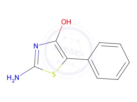 Chemical structure of 2-amino-5-phenyl-1,3-thiazol-4-ol