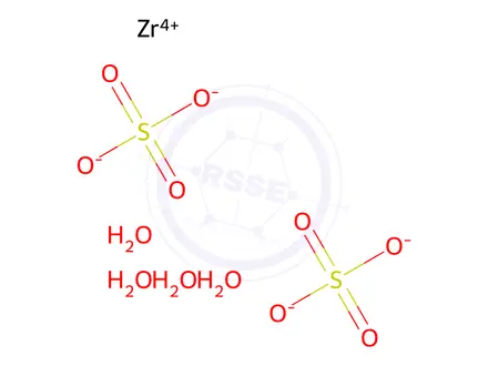 Chemical structure of Zirconium(IV)sulfatetetra hydrate