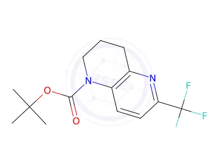 Chemical structure of tert-butyl 6-(trifluoroMethyl)-3,4-dihydro-1,5-naphthyridine-1(2H)-carboxylate
