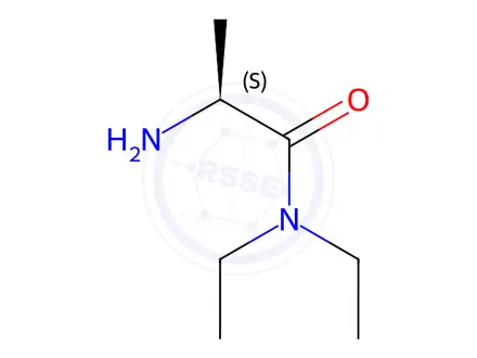 Chemical structure of L-alanine diethylamide