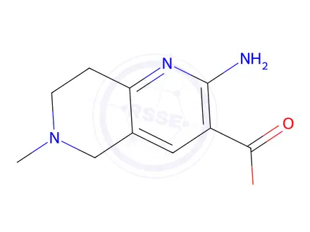 Chemical structure of 2-aMino-6-Methyl-5,6,7,8-tetrahydro-1,6-naphthyridine-3-carboxylic acid